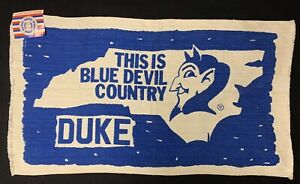 Duke- This Is Blue Devil Country Vintage rug 24”x45” Still Has Tags.  NCAA