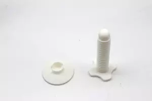 White Saitek Pro Flight Yoke Mounting Screw Replacement Logitech G - Picture 1 of 5