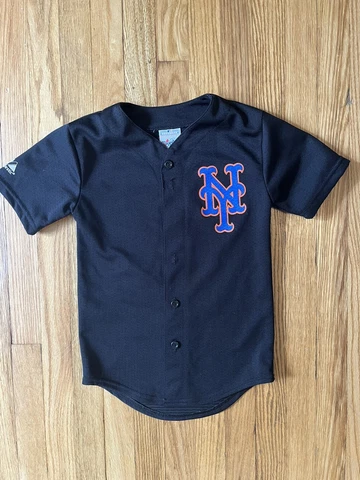 Vintage VTG Mike Piazza #31 New York Mets Majestic Jersey (Youth Small) Black Cover