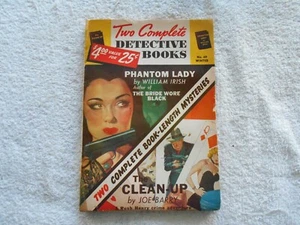 TWO COMPLETE DETECTIVE BOOKS #69 WINTER,1951-FICTION HOUSE GD. PULP Magazine - Picture 1 of 4