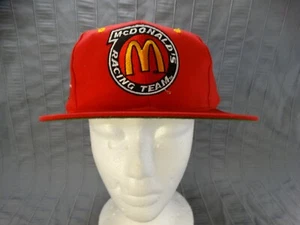 McDonald's Racing Team #27 Jimmy Spencer Ball Cap Hat NASCAR Vintage Red - Picture 1 of 6