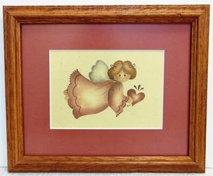 Framed Art Picture Angel w/Heart Mimi - Picture 1 of 3