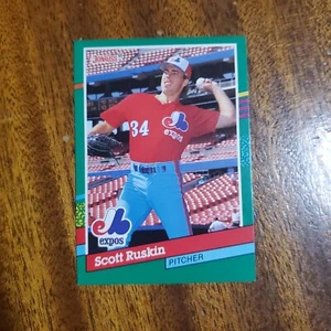 Carta Baseball 1991 Donruss Montreal Expos #612 Scott Ruskin - Foto 1 di 2
