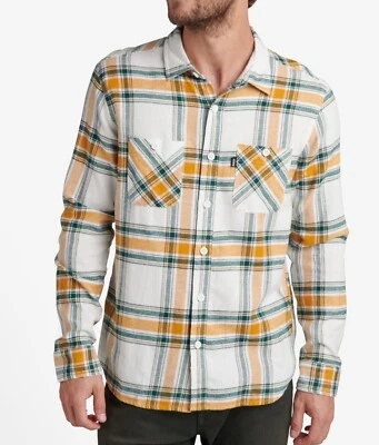 REEF Men's VAUGHN LS Flannel Shirt - MARSH - Size  Large  NWT  LAST ONE LEFT - Image 1 of 3