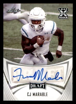 2021 Leaf Draft AUTO #BACJM CJ Marable (ref 225361) - Image 1 of 2