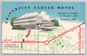 Postcard University Center Motel 9409 Euclid Avenue Cleveland Ohio OH - Picture 1 of 2