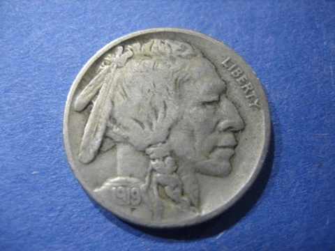 1919 BUFFALO NICKEL NICE VF Cover