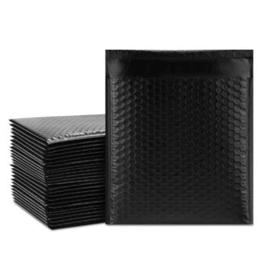 ¡Elige! Sobres de burbujas de polietileno de 6x10" #0 negros metálicos glamour 10-2000 - Imagen 1 de 6