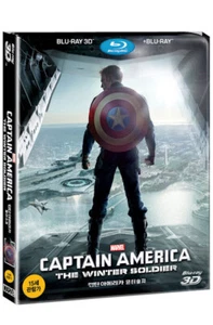 Captain America The Winter Soldier BLU-RAY 2D + 3D Steelbook w/ PET Slipcover - Picture 1 of 3
