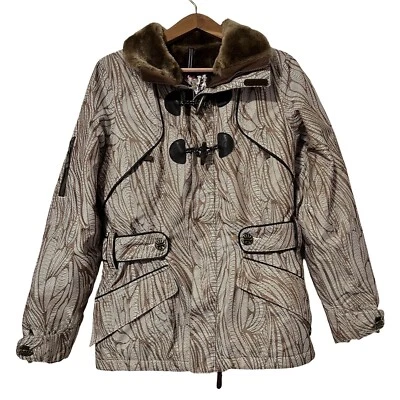Burton Womens Tango Dry Ride Faux Fur Lined Ski Snow Jacket Size S Brown Outdoor - Image 1 of 4