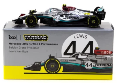 Tarmac Works Lemis Hamilton Mercedes-AMG W13-2022 Belgian GP 1:64 Diecast F1 Car - Image 1 of 3