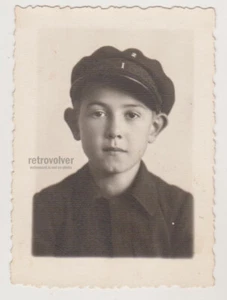 Junger Mann Schuljunge süßer Junge Schuluniform Portrait Königreich antik alt Foto - Bild 1 von 7