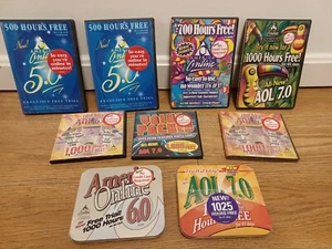 Nine America Online AOL CD Discs 5.0 6.0 7.0 NEW Sealed Two Tins - Bild 1 von 6