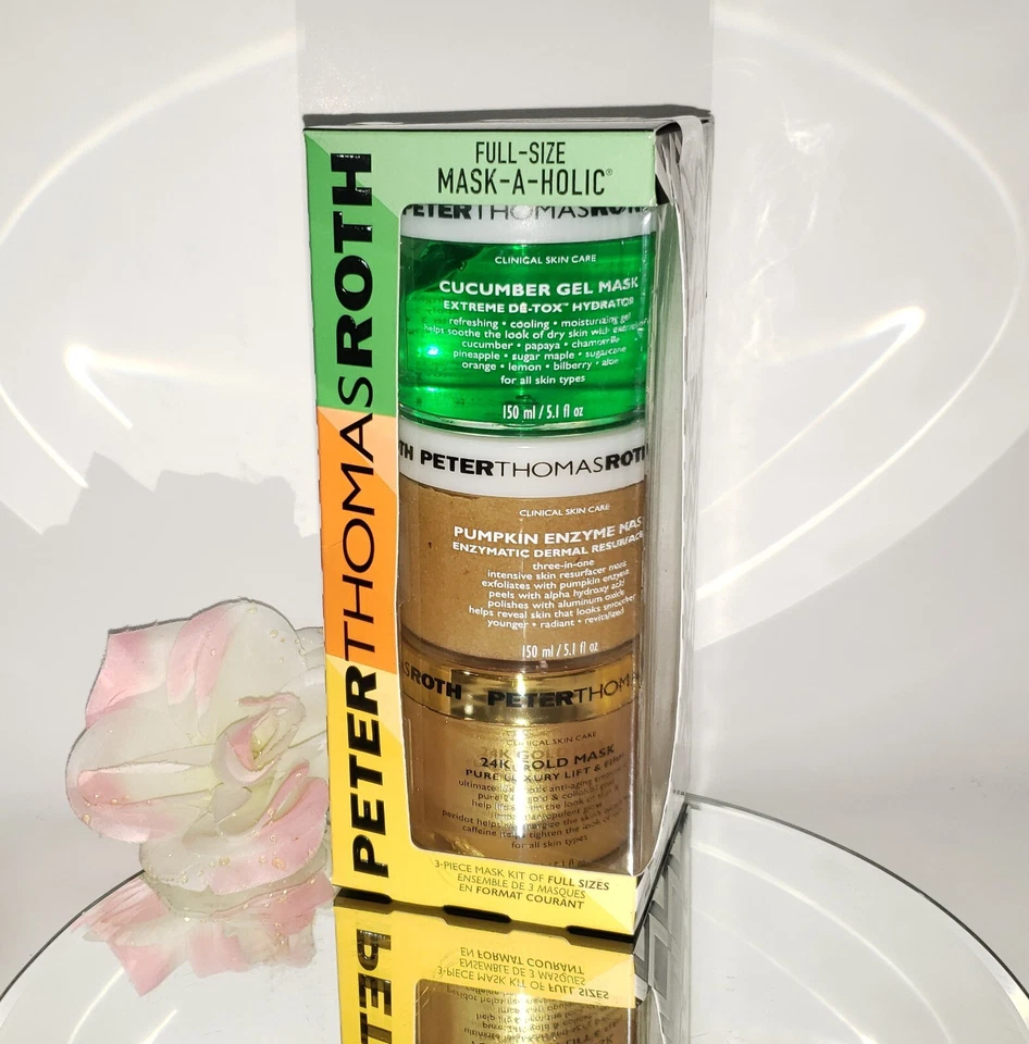 Peter Thomas Roth Full Size Mask-A-Holic 24K Gold Pumpkin Cucumber 3pc Set 5.1oz - Image 1 of 1