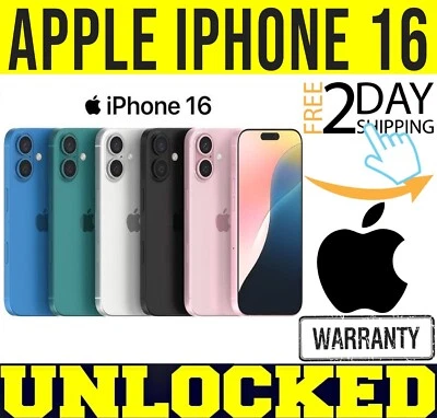 APPLE IPHONE 16 - 128GB 256GB 512GB (FACTORY UNLOCKED) ✅APPLE WARRANTY✅ ❖SEALED❖ - Image 1 of 4