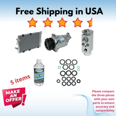 Compressor, Condenser & Valve A/C Fit Saturn Astra 2008-2009 - Image 1 of 4