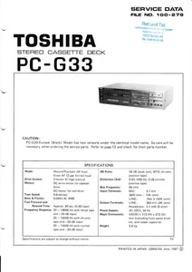 Service Manual-Anleitung für Toshiba PC-G33 - Picture 1 of 1