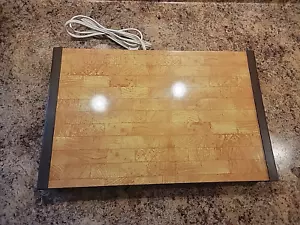 Vintage Warm-O-Tray Wood Grain- Model #60 -Warming Tray Electric- Working - Picture 1 of 8
