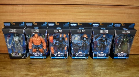2020 Marvel Legends Fantastic Four Complete Set Super Skrull Wave Doom She-Hulk Cover