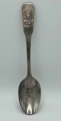 "Cuchara conmemorativa plateada vintage c1976 Maryland 13 colonias ~6""" Foto 1 de 4