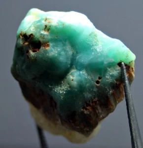 60,0 CT seltene unbekannte bläulich grüne Kristalle Probe Afghanistan - Bild 1 von 10