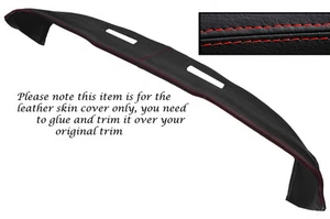 RED STITCH TOP DASH DASHBOARD LEATHER SKIN COVER FITS LOTUS ELAN +2 1967-1975 - Picture 1 of 1