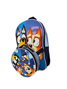 Fast Forward Bluey Boys’ 16" Backpack with Insulated Lunch Bag – Durable - Picture 1 of 5