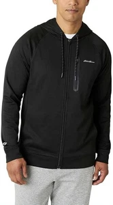 Eddie Bauer Freedry Men’s Black Performance Full Zip Hoodie Size Medium NEW - Bild 1 von 7