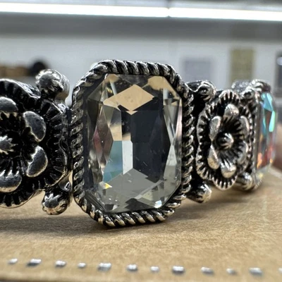 Pulsera Mujer Elástica Grandes Piedras Transparente y Color Regalo Navidad Medias Relleno Foto 1 de 3