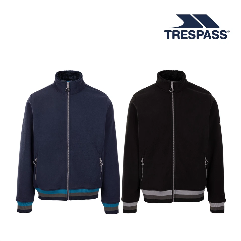 Chaqueta Jersey Informal Trespass Para Hombres Polar AT300 Cremallera Completa con Cálido Sherpa Elford Foto 1 de 1