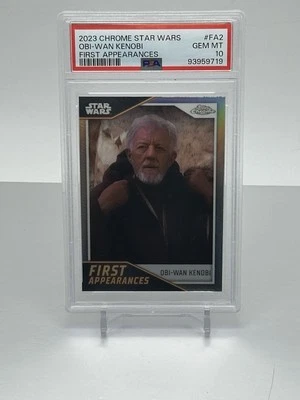 2023 Topps Star Wars Chrome First Appearances 2 Obi Wan-Kenobi PSA 10 Gem Mint - Image 1 of 2