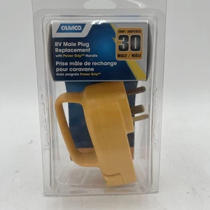 NEW Camco 55245 Heavy Duty RV 30 AMP PowerGrip Male Replacement Plug  2093425 - Picture 1 of 6