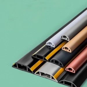 Arc Floor Cord Cover Anti-extrusion Extension Wiring Duct Protector - Afbeelding 1 van 21