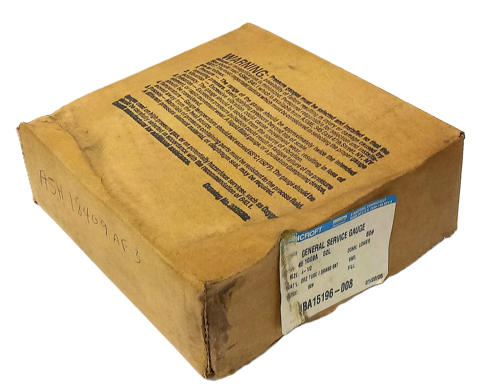 Ashcroft 45-1000A 02L 4.5 in 0-60 psi Air Pressure Gauge w/ 1/4 in NPT Port - Image 1 of 3