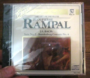 New, sealed,  Rampal The Art of the Flute Music CD Excelsior Classic Gold Bach - Picture 1 of 1