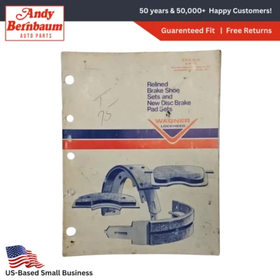 1973 Ford Chrysler Chevy Wagner Lockheed Relined Ganascia Freno Disco e Pad - Immagine 1 di 4