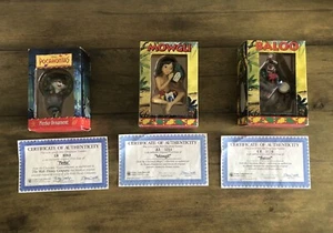 Disney The Jungle Book Ornament lot MOWGLI & BALOO First Issue 1996 + Meeko 1995 - Picture 1 of 10