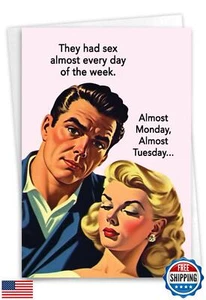 NobleWorks, Funny Anniversary Greeting Card with 5 x 7 Inch Envelope (1 Card) - Picture 1 of 5