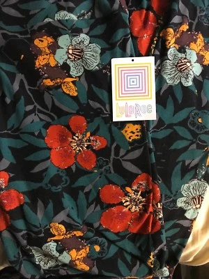 Lularoe TC Tall Curvy Leggings Solid Black Gray Green Large Floral Hawaiian 🦄 - Image 1 of 4