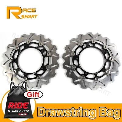 Rotores de disco de freio dianteiro flutuantes para Yamaha Road Star XV1700PC Warrior 2008-2014 - Imagem 1 de 4