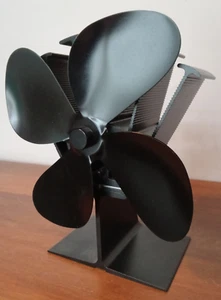Ventilador de estufa de leña alimentado por calor, silencioso, ideal para usar en calentador Mr Buddy camping RV - Imagen 1 de 15