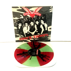 COCK SPARRER shock troops Lp GREEN / RED w/ BLACK SPLATTER COLOR Vinyl Record - Picture 1 of 3