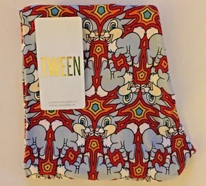 NWT LuLaRoe Disney TWEEN THUMPER Rabbit BAMBI Leggings RED *RARE* - Picture 1 of 1