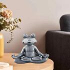 Good Luck Frog Garden Statue Chinese Style Resin Yoga Frog  Living Room