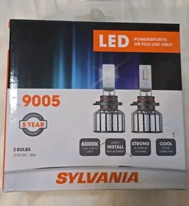Sylvania 9005 LED Powersport Headlight 2 Bulbs for Off-Road Use Fog Lights - Picture 1 of 1