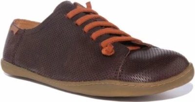 CAMPER Peu Caraco Hommes à Enfiler Décontracté Cuir Shoes IN Marron UK Taille 6 - Photo 1/4