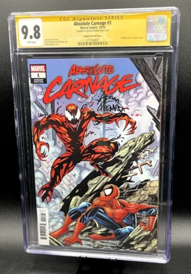 Absolute Carnage #1 Signed Stegman 1:100 Hidden Gem Bagley Marvel 2019 CGC 9.8 - Image 1 of 4
