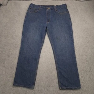 Carhartt Holter Relaxed Fit Jeans Men’s 38x30 Blue Denim Straight Leg Workwear - Picture 1 of 11