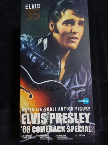 Elvis Presley Enterbay 2012 Kotobukiya ArtFX 1968 Comeback Special 1/6 Figure Cover