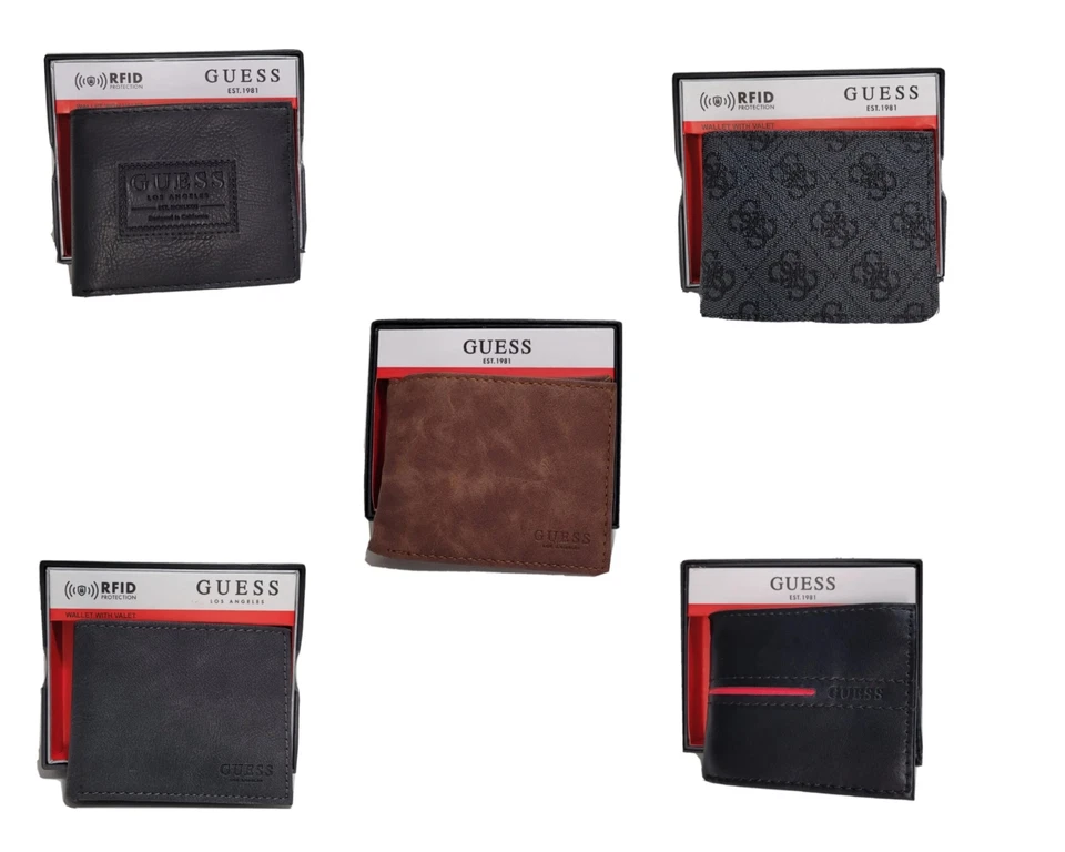 Guess мужской кожаный кредитной карты ID бумажник Passcase бумажник новый с Ярлыками  - Изображение 1 из 1